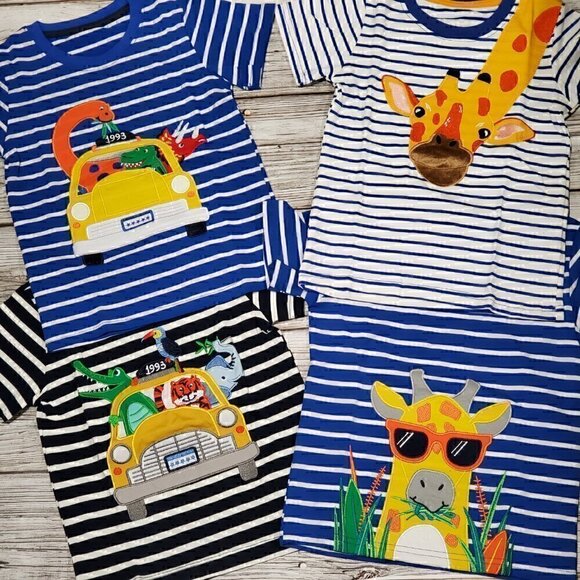 Embroidered Summer T-Shirts Zoo Trip T-Shirts - Picture 9 of 12